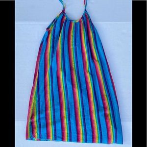 Girls Rainbow Stripe Dress